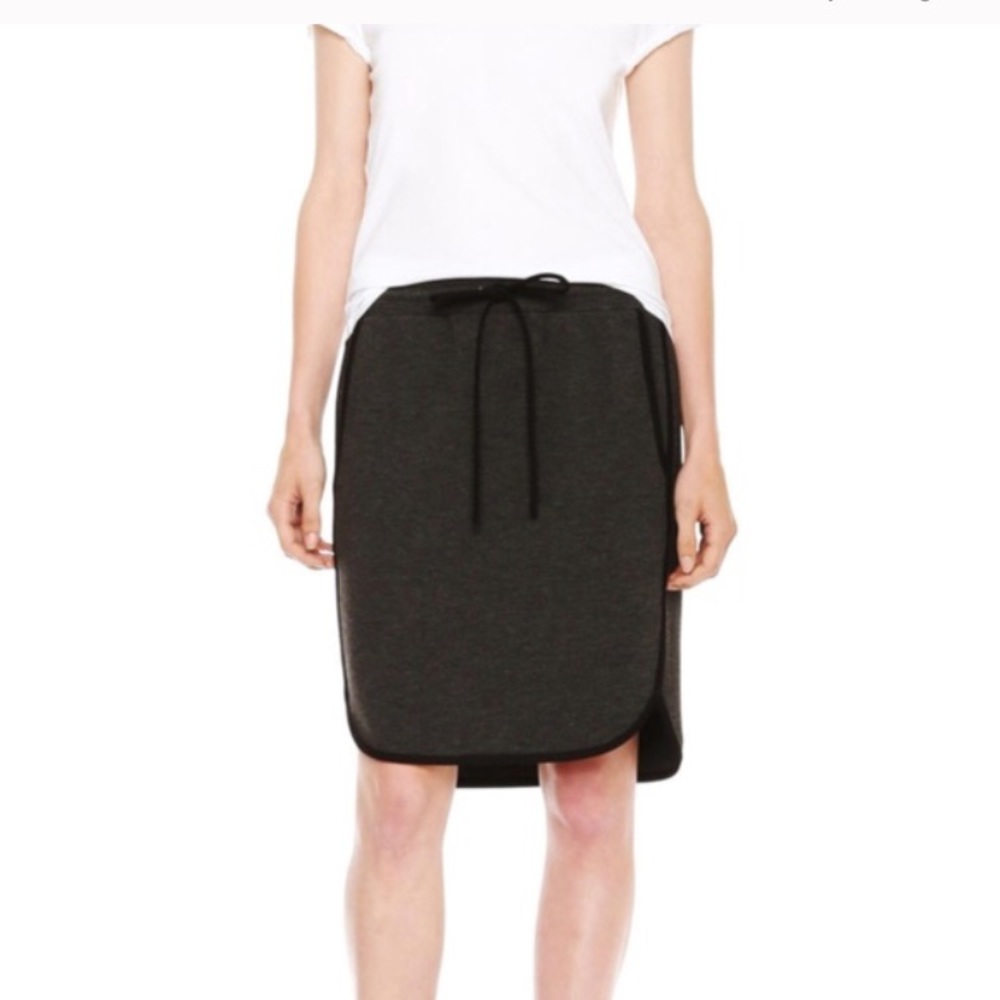 Piped Varsity Comfy Gray Skirt